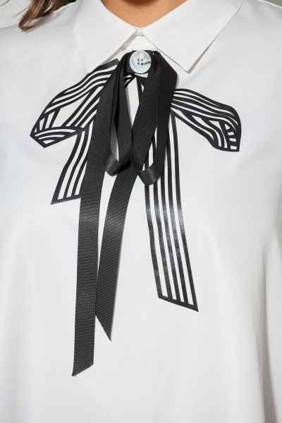 Блуза, брюки Koketka i K 1010 белый+черный - фото 3
