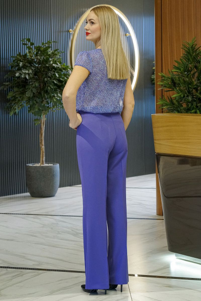 Блуза, брюки, жакет Alani Collection 1735 сиреневый - фото 7