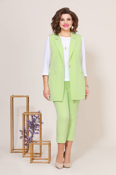 Блуза, брюки, жилет Mira Fashion 5206 - фото 1