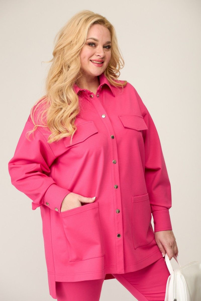Рубашка Avenue Fashion 0309 розовый - фото 8