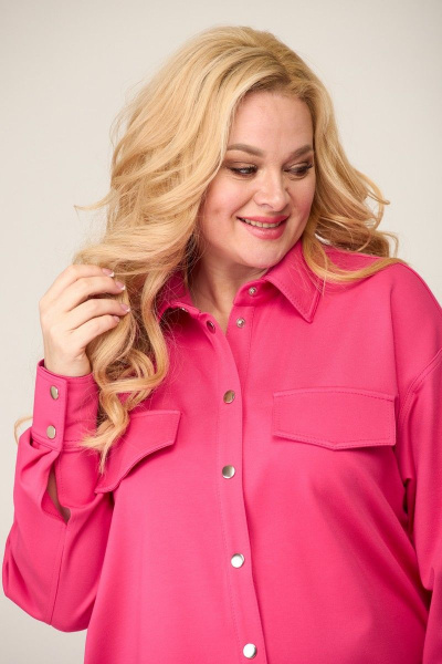 Рубашка Avenue Fashion 0309 розовый - фото 9