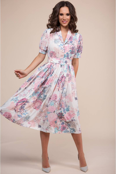 Платье Teffi Style L-1411 розовый - фото 2