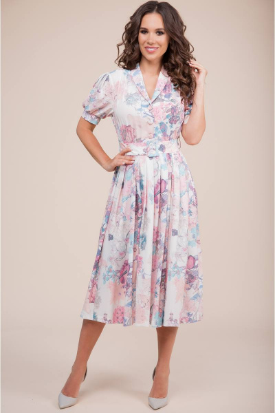Платье Teffi Style L-1411 розовый - фото 1