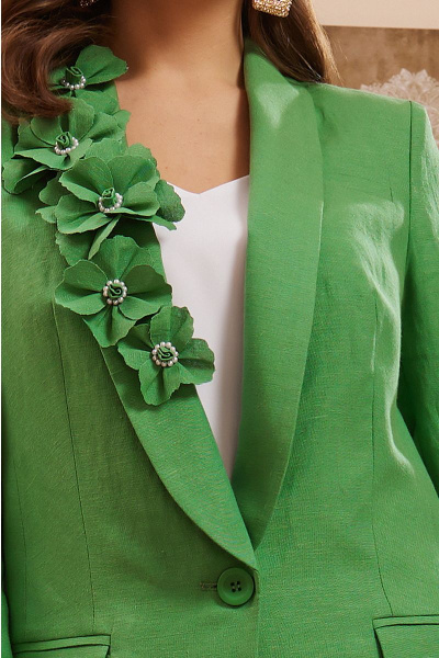Блуза, брюки, жакет Lissana 4702 зеленый - фото 4