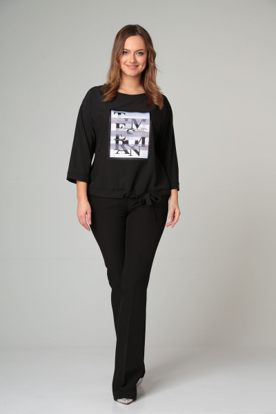 Блуза Modema м.701 черный - фото 3