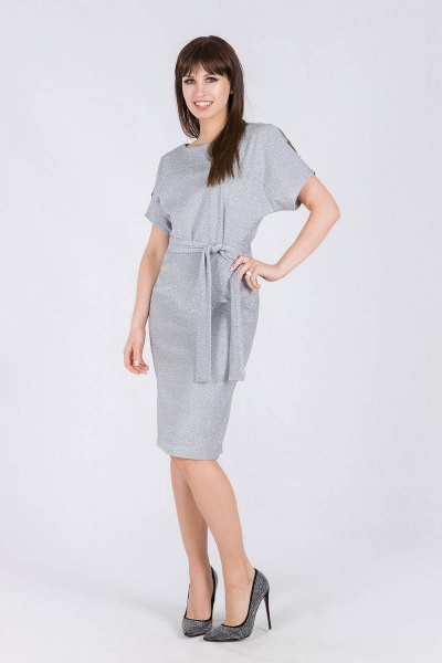 Платье Daloria 1450 серый - фото 4