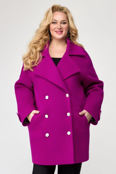 Пальто Svetlana-Style 1652 фиолетовый - фото 1