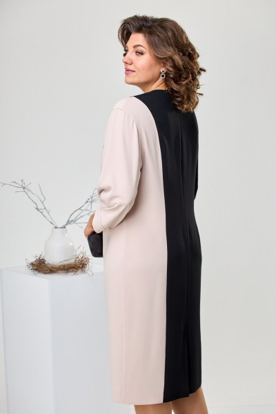 Платье Romanovich Style 1-2436 черный/пудра - фото 7