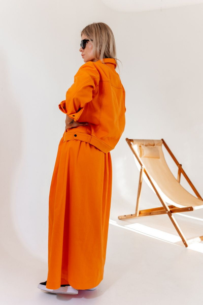 Жакет, юбка Amberа Style 2017 апельсин - фото 6