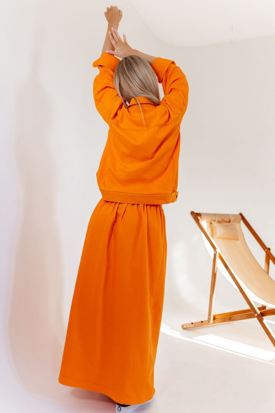 Жакет, юбка Amberа Style 2017 апельсин - фото 5