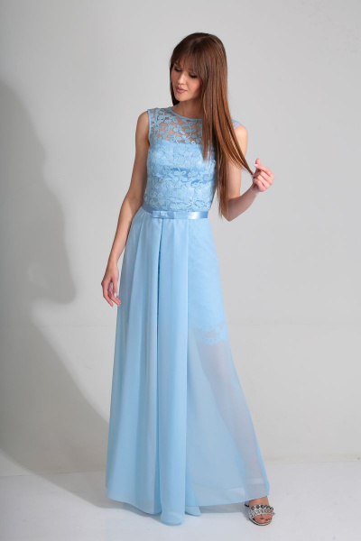Платье, юбка съемная Golden Valley 4377 голубой - фото 1