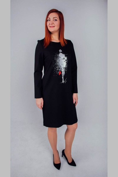 Платье Elod З267115 черный - фото 1