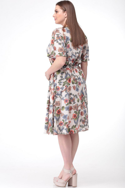 Платье LadisLine 1086 цветочный - фото 4