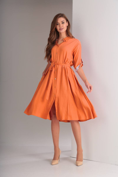 Платье TVIN 7407 оранжевый - фото 1