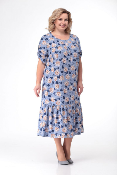 Платье Кэтисбел 1464 голубой - фото 1