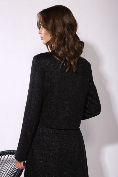 Жакет, юбка Viola Style 2700-1 черный_люрекс - фото 3