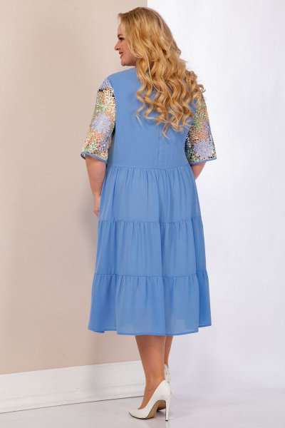 Платье Aira Style 958 голубой - фото 2