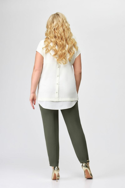 Блуза, брюки, кардиган Svetlana-Style 1720 оливковый - фото 3