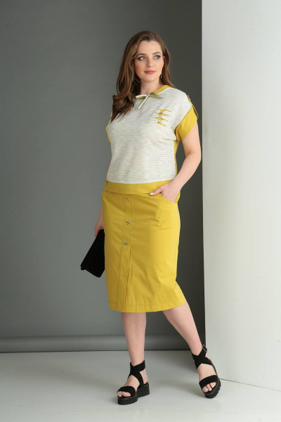 Блуза, юбка Viola Style 2625 - фото 2
