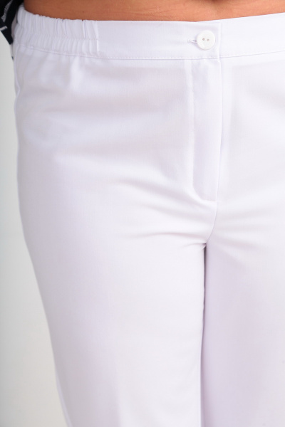Блуза, брюки Andrea Style 00165 синий+белый - фото 4
