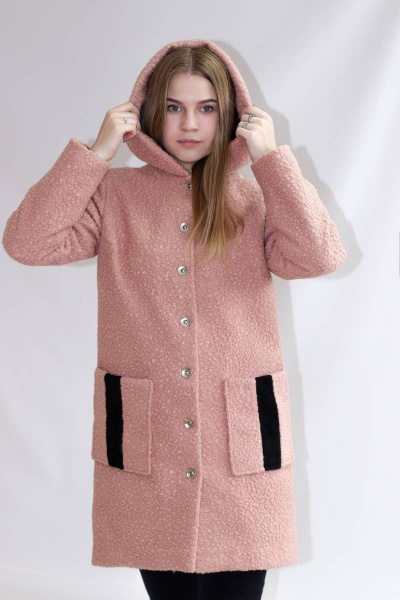 Пальто Mita ЖМ1170 розовый - фото 1