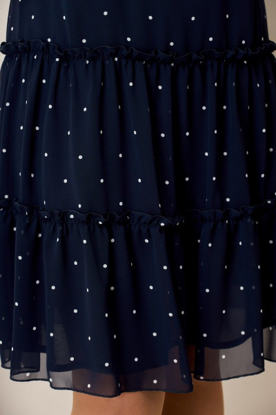 Платье Moda Versal П2328 т.синий_горох - фото 6