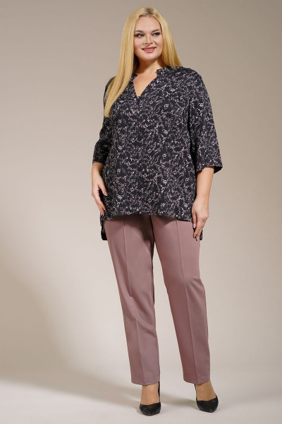 Блуза, брюки Медея и К 2166 капучино - фото 5