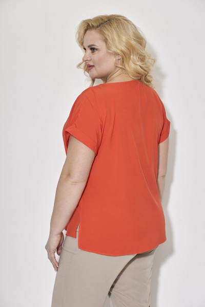 Блуза STEFANY 437 оранжевый - фото 3