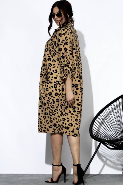 Платье SOVA 11168 леопард - фото 7