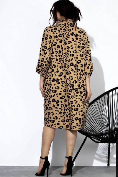 Платье SOVA 11168 леопард - фото 6