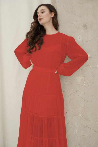 Платье BARBARA B153 красный - фото 2