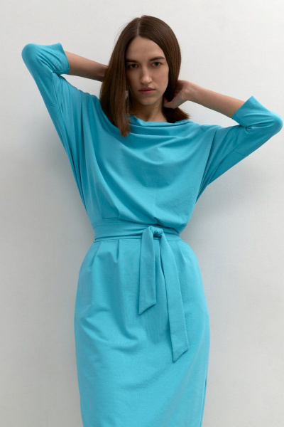 Платье Individual design 20124 голубой - фото 3