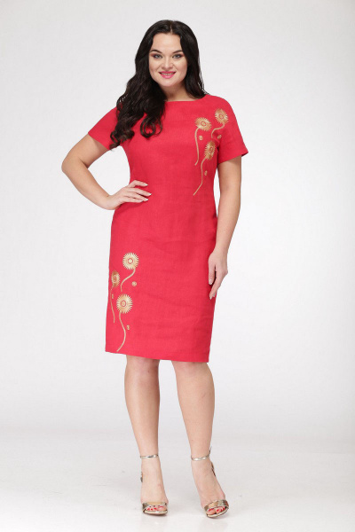 Платье MALI 428 красный - фото 1
