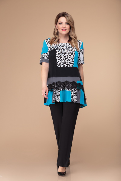 Блуза, брюки Svetlana-Style 1218 леопард - фото 1