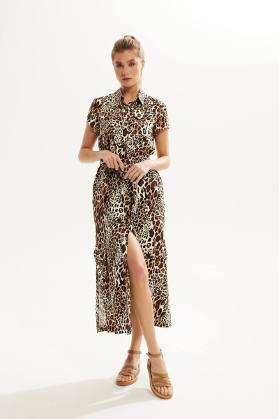 Платье DAVA 156 принт_леопард - фото 1