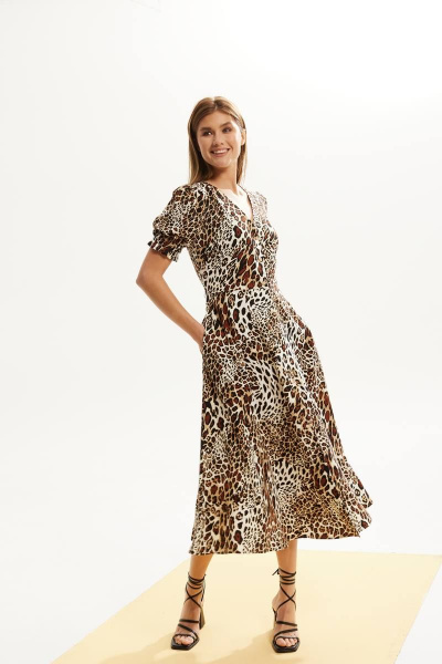 Платье DAVA 155 принт_леопард - фото 1