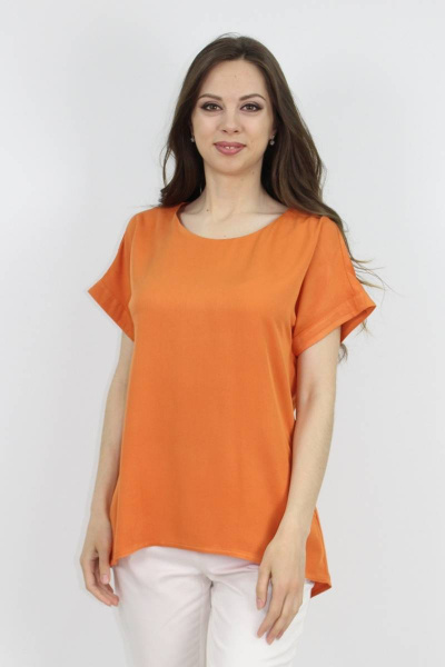 Блуза VLADOR 500627 оранжевый - фото 1