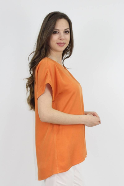 Блуза VLADOR 500627 оранжевый - фото 2
