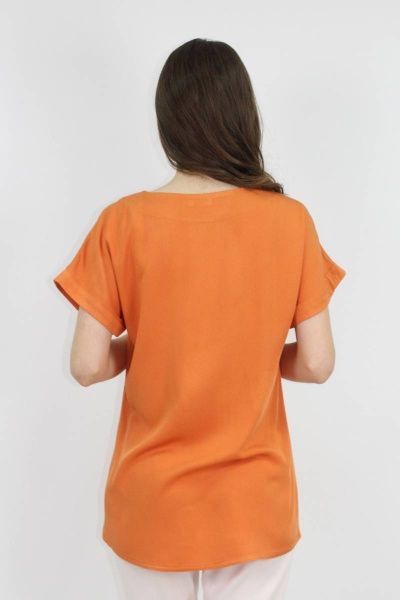Блуза VLADOR 500627 оранжевый - фото 3