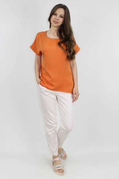 Блуза VLADOR 500627 оранжевый - фото 4