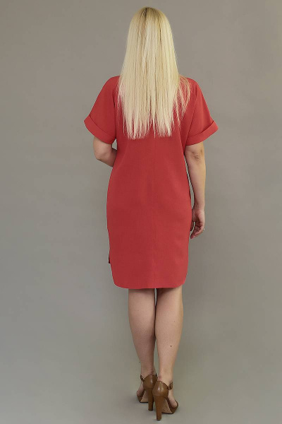 Платье Avila 0718 красный - фото 4
