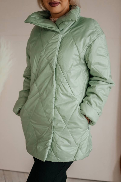 Куртка Стильная леди М-663 олива - фото 10