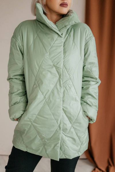 Куртка Стильная леди М-663 олива - фото 6