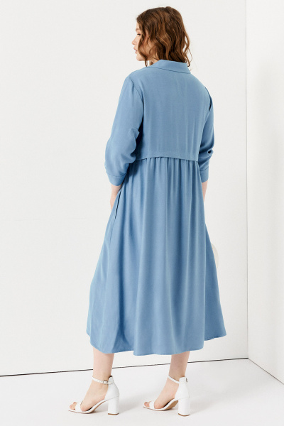 Платье Панда 137980w голубой - фото 5