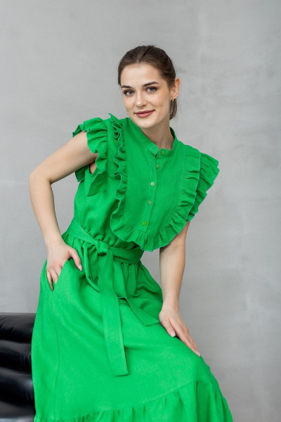 Платье Atelero 1067 зеленый - фото 5