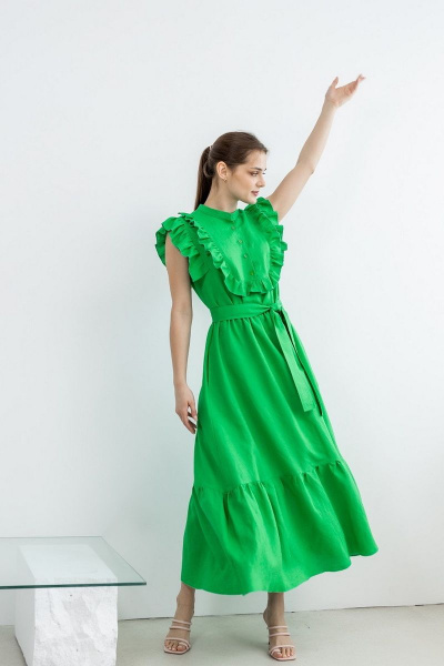 Платье Atelero 1067 зеленый - фото 1