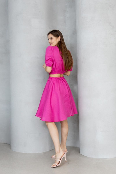 Платье Atelero 1027 розовая_фуксия - фото 2