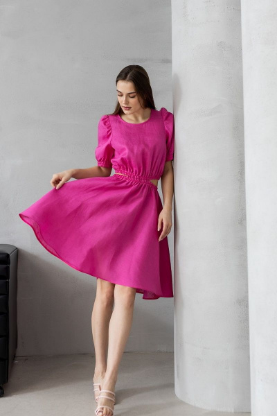 Платье Atelero 1027 розовая_фуксия - фото 1