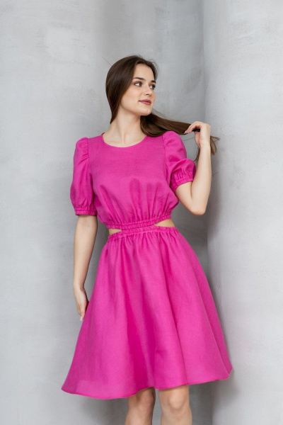 Платье Atelero 1027 розовая_фуксия - фото 3