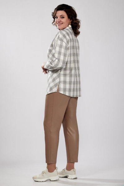 Блуза, брюки Милора-стиль 1067 бежевый - фото 3